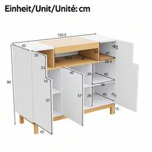 Buffets & Sideboards - White + Particle Board - View 4