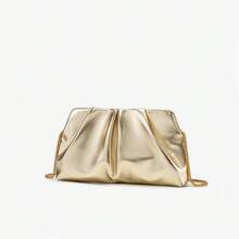 Dancing Engine Purses And Handbag Luxury Designer Shoulder Bags Pu Leather Evening Clutch Bag Purse Women's Bag - Gold - View 7