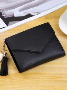 Customized Heart-Shaped Tassel Wallet, Personalized Text Women's Card Holder, Bridesmaid Gift, Newlywed Gift, Perfect Gift For Girlfriend - Multicolor - View 17