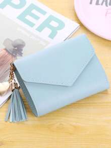 Customized Heart-Shaped Tassel Wallet, Personalized Text Women's Card Holder, Bridesmaid Gift, Newlywed Gift, Perfect Gift For Girlfriend - Multicolor - View 9