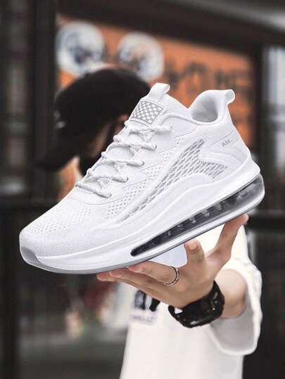 Nuevas zapatillas deportivas para hombre.Zapatos para correr al aire libre para hombres.Zapatos de malla transpirable para hombre., Estilo Moderno, Malla Transpirable, Cojín de Aire para Absorción de Impactos, Antideslizantes y Duraderos