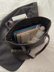 2026 New European And American Retro High-Quality Tote Bag, Fashion Large Capacity Commuter Shoulder Bag For Women - Coffee - View 4