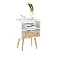 Nightstands - White+Natural + MDF - View 5