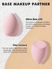 9Pcs Waterdrop Makeup Sponges Non Latex Makeup Sponge For Foundation Powder Concealer - Soft Skin Friendly Blending Tools - Multicolor - View 4