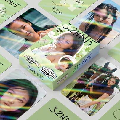 124pcs Holographic Cards JENNIE Photocard J2NN15 Flashing Card JISOO Album AMORTAGE Flashing Card ROSE Album ROSIE Flashing Card LISA Flashing Card Celebrity Photocard Collection, Sticker LOMO Cards, Box Set Collection Cards/Postcards/Bookmarks, LOMO Theme Cards Sticker Set, Essential Collectibles For Fans