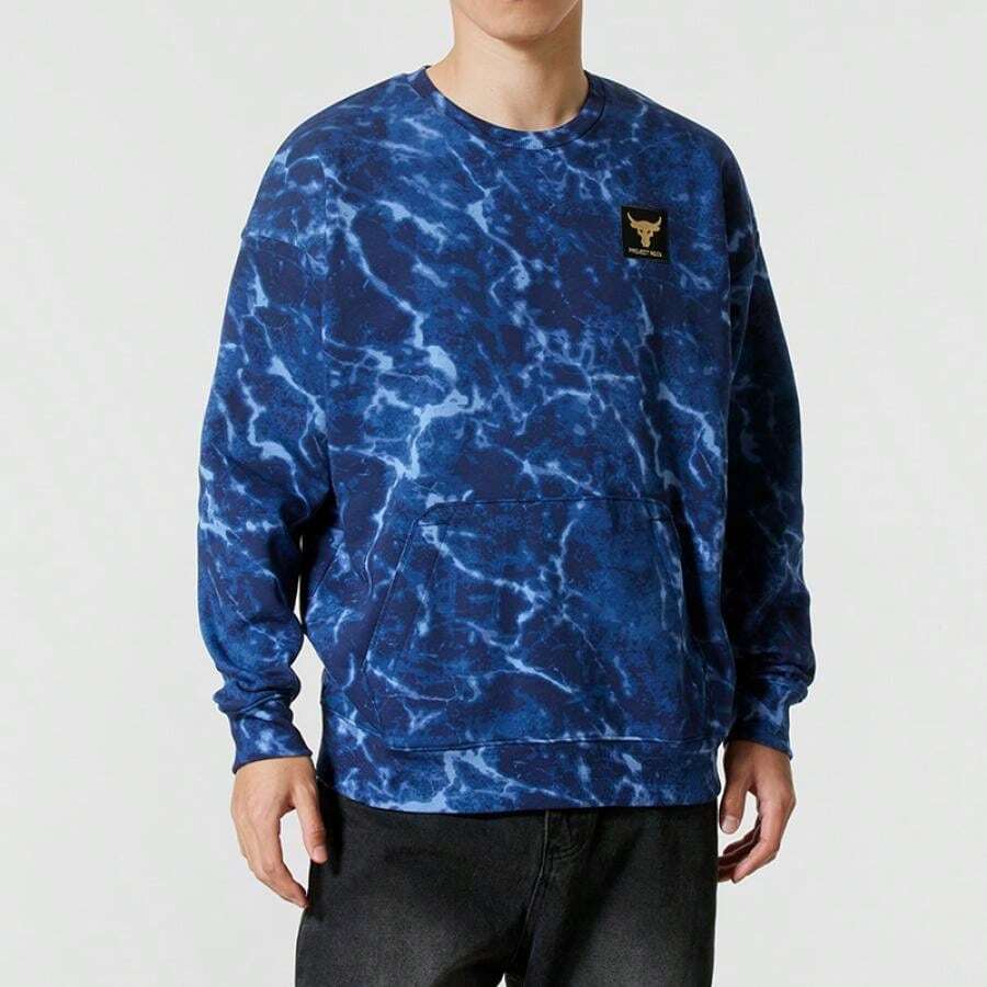 Under Armour 1380119-410 Men's Casual Loose Fit Thermal Lined Sweatshirt/Pullover For Daily Wear - Blue - View 1