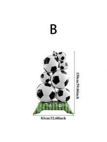 3pcs Giant Champion Trophy Balloons World Cup Soccer Balloons Soccer Party Decorations World Cup Decor Soccer League Champions Trophy Decor Sports Football Ball Fans Birthday Party Decoration Supplies, Baby Shower - Multicolor - View 14