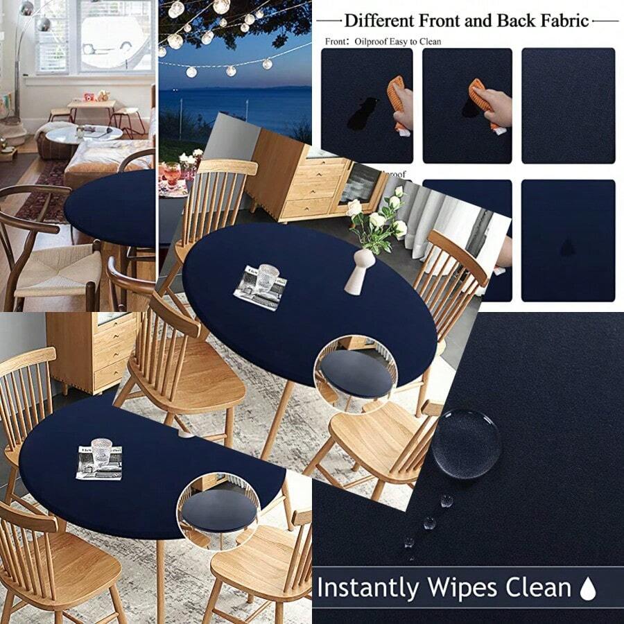Obstal - Mantel redondo ajustable reversible impermeable resistente a las manchas funda de mesa elstica elstica para uso en exteriores/interiores se pta a mesas redondas de hasta 30 a 36Decoración de cuarto, Muebles, Herramientas para hombre, Muebles para cuarto - [AUTOMÓVIL CLUB BRITÁNICO - Ver 1