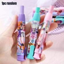 1/2/3个装卡通韩流女巫组合伸缩橡皮擦，创意文具，低碎屑易擦，可伸缩橡皮擦，返校学生用品 - 圓形 - 查看 10