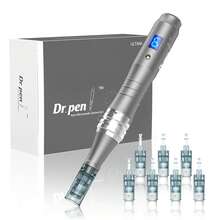 Dr.pen Dr. Pen M8 Skincare Pen Kit - Wireless Ultima M8 Derma Roller With 22pcs Cartridges For Face Body Hair Care, Professional Beauty Skin Device(10pcs Nano,10pcs 42pin, 2pcs16pin Cartridges) - 查看 1