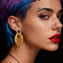 1pc 5mm 4G Water Droplet Leaf Lamination Ear Weight Simple Ear Expanders Stretchers Earring Gauges Body Piercing Jewelry - Style-1 - View 7