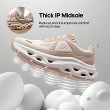 Women's Comfortable Walking Running Tennis Shoes MovePropel Athletic Gym Workout Jogging Fashion Sneakers - Pink - View 6