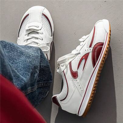 2026 New Casual Trainers, Fashion Versatile Thick Sole Student Sneakers