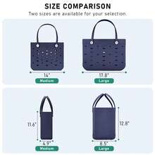 This Extra-Large Capacity EVA Women's Fashion Beach Bag Is A Multi-Functional, Lightweight, And Durable EVA Tote Bag Available In Multiple Colors And Sizes. It's A Casual Shopping Bag, EVA Tote Bag, EVA Shoulder/Handbag Tote Beach Bag, Suitable For Shopping, Travel, Beach, Pool, Camping, And Vacations. - Multicolor - View 3