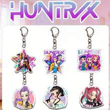 6pcs Cute K-Pop Girl Group Acrylic Keychain, Fashion Bag Pendant, Suitable For Easter, Valentine's Day, New Year And K-Pop Fan Gifts - Multicolor - View 1