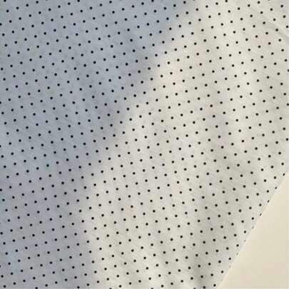 0.5m/1m/2m/3m/5m Black & White Sesame Dot Fabric, 1mm Mini Polka Dot Print Cloth, Spring/Summer Shirt, Dress, Hair Scrunchie, Hanging Decor, Tablecloth, Sewing DIY Apparel Fabric, Sold By Meter, Multiple Sizes Available