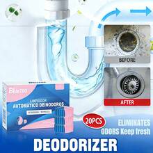 20 Tabletas Efervescentes para Desatascar Tuberías, una Solución Mágica para Inodoros y Desagües de Piso Obstruidos, Disuelve Rápidamente Sin Dañar las Tuberías, Adecuado Tanto para Desagües de Piso como Inodoros, Elimina Suavemente la Cal, Sin Dañar las Tuberías - 20 PIEZAS - Ver 3