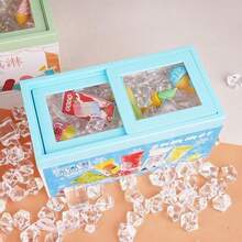 Caja de almacenamiento de estantería de caramelos de supermercado en miniatura, decoración de juguete en miniatura para casa de muñecas - Multicolor - Ver 7