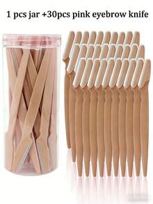 Bộ dụng cụ cạo lông mày màu cà phê 30/12/6/3/1, bao gồm máy tỉa lông mày, máy cạo, dao cạo tẩy tế bào chết, máy tỉa lông cơ thể và bộ dao cạo lông mày mặt với lưỡi dao cán dài và vỏ bảo vệ, dụng cụ làm đẹp dành cho nữ sử dụng hàng ngày hoặc khi đi du lịch, giá cả phải chăng, thích hợp làm quà Giáng sinh, dụng cụ trang điểm, sản phẩm tiết kiệm, quà tặng, quà cho nữ, quà Giáng sinh, quà tặng kèm, du lịch, vật dụng tiết kiệm, đồ dùng cần thiết khi đi du lịch. - Cà phê nâu - Xem 14