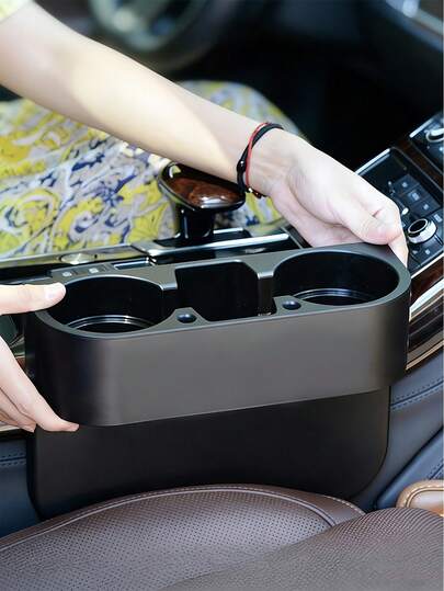 Hộp đựng đồ kiêm giá đỡ cốc 3 trong 1 cho ghế xe hơi, giá đỡ cốc đa năng di động, có thể đựng cốc, chai, điện thoại, đồ uống, thích hợp cho nhà bếp, phòng tắm, phụ kiện xe hơi, trang trí.