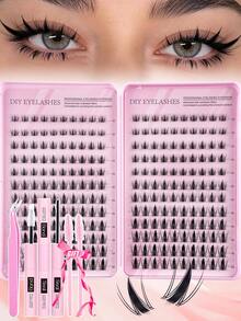False Eyelashes And Adhesives Kits - Multicolor - View 10