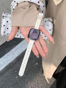 1条时尚简约针织表带，男女通用，兼容42mm、38mm、40mm、41mm、44mm、45mm、46mm、49mm系列Ultra2、Ultra SE2、SE 11、10、9、8、7、6、5、4、3、2、1 - 白色 - 查看 5