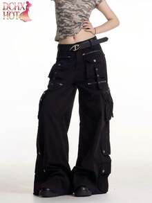 Women Jeans - 黑色 - 查看 8