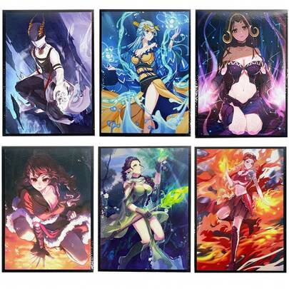 Vorinclex 50PCS 66*91mm Standard Size Card Sleeves Trading Card Protector Compatible With PKM/MTG/PTCG Anti-Tear And Anti-Wear Loading Card Protector Best Gift ,Matte Is Easy To Shuffle