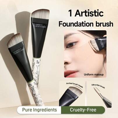 Amortals Bộ cọ trang điểm mặt Garden Series, cọ tán kem nền đầu phẳng, cọ tán kem nền dạng lỏng liền mạch, phù hợp cho người mới bắt đầu, chuyên gia trang điểm, quà tặng, hẹn hò, đám cưới, Giáng sinh, Halloween, Lễ Tạ ơn, tốt nghiệp, sinh nhật, ngày lễ, Y2K, phụ nữ thời trang, mỹ phẩm, làm đẹp, tiệc tùng, bãi biển, du lịch, cắm trại, trường học, lễ kỷ niệm, quà tặng trang trí, cô gái hoa hồng, cosplay, không gian trang điểm cao cấp.