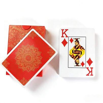 防水可折叠扑克牌，国际标准尺寸，适用于各种桌面游戏，高密度蓝色纸芯，不易变形，创意十足，是派对游戏/节日礼物/周年纪念的理想之选，桌面游戏，独特插画，原创艺术作品，经久耐用，品质卓越，插图精美，适合派对组织者和游戏爱好者。