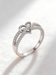 2026 Unique Copper Inlaid Classic Ring For Women, Suitable For Valentine's Day, Ramadan, Carnival, St. Patrick's Day, Cologne Carnival And Spring School Opening - Love YR856 - View 10