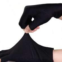 轻便透气防滑露指驾驶/骑行手套，兼容触屏，夏季款 - 彩色 - 查看 5