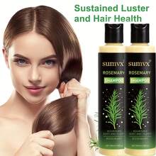 两瓶迷迭香草本洗发水和护发素。富含迷迭香、茶树和草本精华，可激活毛囊，使头发更浓密，温和清洁，滋润秀发，并控制油脂分泌。质地轻盈不油腻，适合所有发质，是馈赠佳品。 - 2PCS - 查看 6