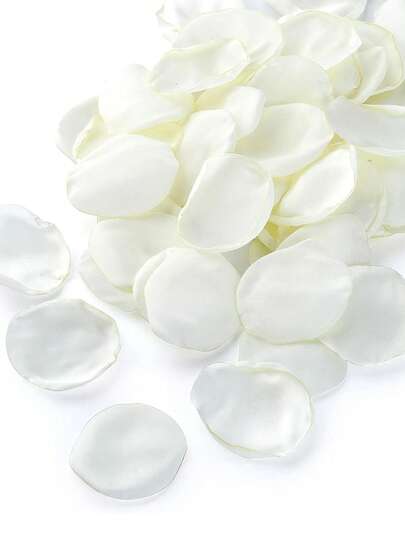 50/100/200/300 قطعة من بتلات الورد الاصطناعية، بتلات زهور الحرير الأبيض الاصطناعية لحفلات الزفاف، ديكورات المائدة، حفلات الزفاف، الليلة الرومانسية، وأحداث العروس، عيد الحب، الذكرى السنوية، إلقاء الحلوى الزخرفية في مناسبة الخطبة