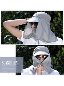 1 Pc Men And Women Hat Sunshade Cap Ride Sunscreen Cap Face Ultraviolet Hat Sun Hat - Conventional - View 6