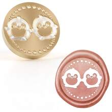 25mm Removable Brass Wax Seal Stamp With Cute Pattern, Suitable For Decorating Notebooks, Postcards And Gifts - A - View 39