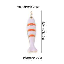 1pc Copper Multi-Style Fish Pendant, Suitable For DIY Bracelets, Necklaces, Anklets, Beach Vacation And Daily Wear, Great Gift Idea - Multicolor - View 4