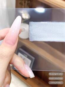 10毫升月光椰奶凝胶指甲油，闪亮乳白色闪粉，UV/LED可卸美甲凝胶，适用于沙龙DIY美甲 - 彩色 - 查看 6