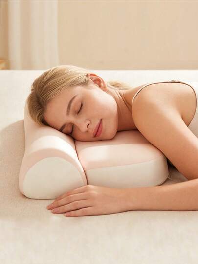 New Zero Pressure Sleep Aid Traction Dual-Use Memory Foam Pillow. Suitable For Side, Back, And Stomach Sleeping Positions. Orthopedic Contoured Neck Support Design For Deep, Comfortable Sleep. Ideal For Home, Vacation, Holidays, And Easter Gifts.