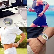 时尚米兰尼斯不锈钢网状磁吸表带，适用于 6/5/4 和小米 Watch 8/9 Pro，可调节超薄透气金属环表带，优雅替换腕带 - 均碼 - 查看 7