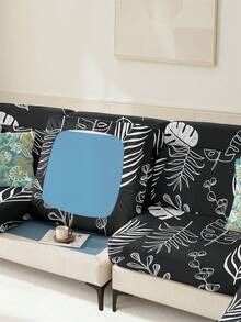 1 Pc Leaves Seater Cushion Cover Stretch Material Sofa Seater Cushion Cover Sofa Cover - Multicolor - View 11