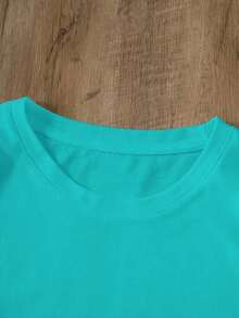 女款純色圓領短袖寬鬆T卹，100%棉質上衣，紅心A紙牌撲克牌圖案印花，春夏裝日常休閒女裝，街頭服飾，外出度假，camisetas invierno mujer，noistamujer，camiseta oversize mujer，motif mujer，is，noistamujer，camiseta overs？ mujer，jersey，fiesta，sudaderas de mujer，conjunto mujer invierno，ropa verano mujer，verano mujer，y2k，mujer，curve，ropa curvy mujer，sudadera mujer talla grande，friends，curve，vacation，casual，辦公室/休息室/居家/戶外運動/復古風/簡約，趣味設計，四季通用休閒上衣，情人節情侶短袖，男女同款短袖，約會，浪漫出行，節日送禮，白色上衣，deporte，top negros elegantes - 湖綠 - 查看 3