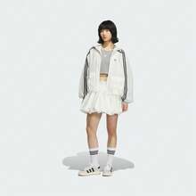 Adidas Originals Women's ORIGINALS BUBBLE SKIRT, Celebrity Same Style Classic Sports Pleated Mini Skirt With Lining KD8123 - White - View 5