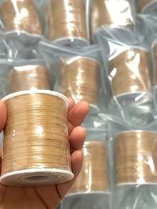 All-Purpose Boho Macrame Thread - Beige Raffia Yarn - Soft Crochet & Handwoven For Diy Crafts, Hats, Bags, Baskets - Raffia Palm Leaf For Beginners & Professional Weaving (Beige/Khaki) - Style a - View 5