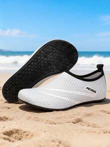 新款男女通用水鞋、沙滩凉鞋、室内瑜伽鞋、室内/室外游泳鞋、涉水鞋 - 白色 - 查看 2