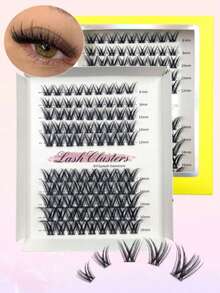 120 Clusters CC Curled False Eyelashes, Single False Eyelash, CC Curled Natural Makeup Effect, Comic Style False Eyelashes, Single False Eyelash, Home DIY False Eyelashes, Eyelash Clusters, Single False Eyelash, Eyelashes, False Eyelashes - CC - View 1