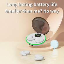 长待机无线睡眠耳机，配备高清麦克风和无线充电盒，兼容智能手机 - 查看 3