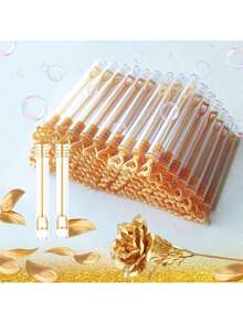 10/20/50/100pcs Creative Heart-Shaped Bubble Wands (Empty Bottles), Wedding/Birthday/Party Decor (Bubble Liquid Not Included) - Multicolor - View 3