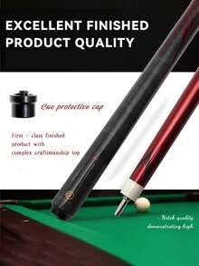 okhealing 1/2 Split Billiard Cue Stick Pro Taper Carbon Fiber Pool Cue 12.9mm Tip Length 147cm/58in Uni-Loc Pin Or 3*8-3 Joint 19Oz Can Install Counterweight Screws - Red - View 7