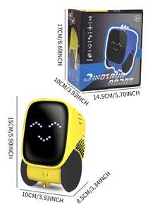 1pc Smart Programmable Remote Control Robot Toy With Music Playback, Expression & Narration Performances, Supports Coding, Automatic Demo, Rechargeable, Voice & Touch Sensors For Interactive Smart Companion & Teacher, Suitable As Birthday/Christmas/Halloween/Easter Gift For 3-12 Years Old Boys & Girls - Multicolor - View 6
